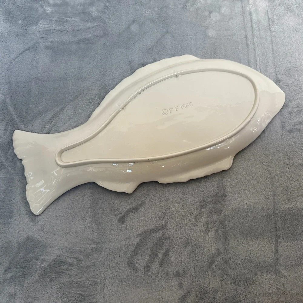 Vintage Fitz & Floyd Fish Market Large Fish Plate Platter 1986 Japan 19